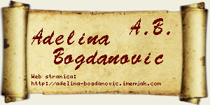 Adelina Bogdanović vizit kartica